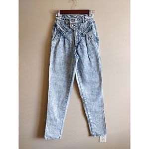 Rocky Mountain Vintage Acid Wash Tapered Jeans 27
